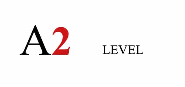 LEVEL A2 – Elementary/Survival